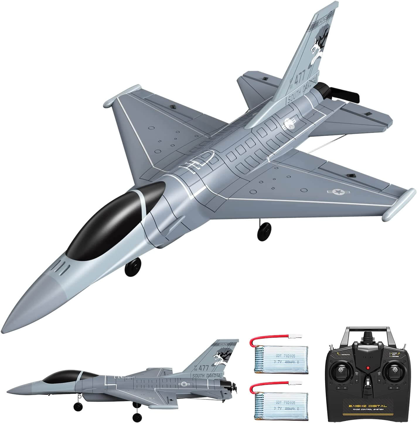 F16 Hawk Remote Control Airplane – Kid-Friendly 4CH Jet with XPilot & Air Stunts