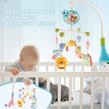 Baby Crib Musical Mobile with Hanging Rattle Toys