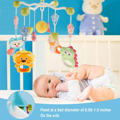 Baby Crib Musical Mobile with Hanging Rattle Toys